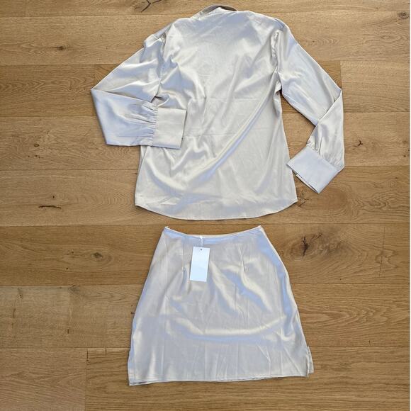 Rumours - Pretty Woman Silk Skirt Set in Ivory Metallic - Picture 5 of 7